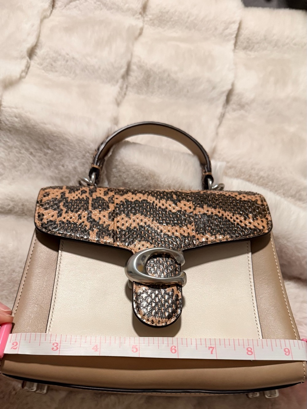 Coach Tan and Snake -Print Tabby 20